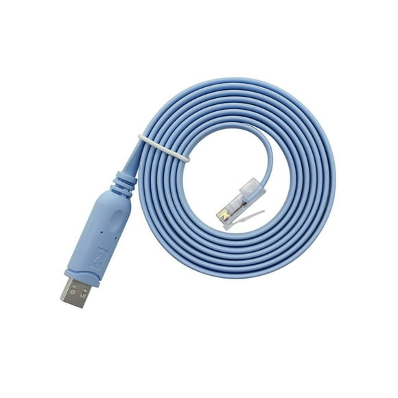 USB Console Cable,USB to RJ45 for Cisco Switch Console with FTDI Chip Compatible Cisco, NETGEAR, Ubiquity, LINKSYS, TP-Link Routers/Switches/Server for Laptops in Windows, Mac, Linux - 6 Feet
