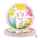 thumbnail image 2 of Platos de papel de Pascua | Vajilla desechable de 16 piezas con diseño de conejito y huevo | Artículos para fiestas de primavera para niños y adultos | 2 tamaños: 18 cm y 23 cm, 2 of 6
