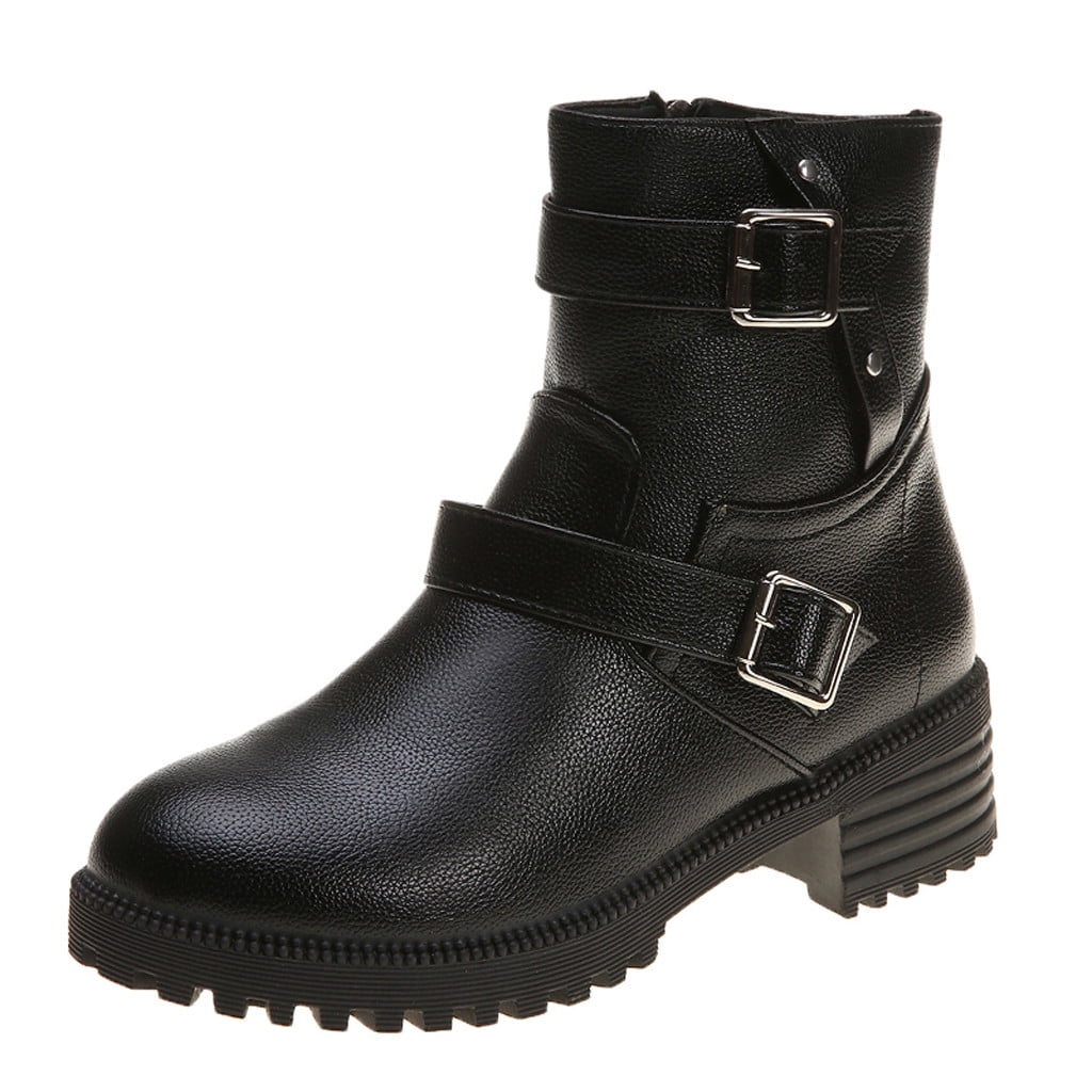 high heeled steel toe boots