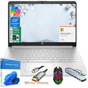 HP Newest 14" Laptop, Slim Light Laptop Computer for Students and Business, Intel 12th N150,1 Year Office 365, Webcam, HDMI, WiFi,8GB RAM,256GB Storage(128GB eMMC+128GB SD) Windows 11 Home