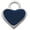 Blue, variant on Silver-tone Mini 2-D Red Heart - Gold Tone Jeremiah 31:3 Everlasting Love Engraved Cross Charm Bracelet, 6.5+1.5" Extender