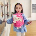 thumbnail image 4 of Mochila de felpa para guardería con dibujos de Hello Kitty, versión coreana para bebé, bolso escolar para niñas de 1 a 3 años, 4 of 4