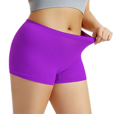 Clearance Sale! Womens Boyshorts Underwear Seamless Full Coverage Soft Stretch Boxer Shorts for Women