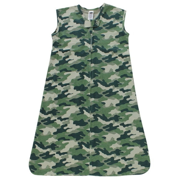 Hudson Baby Unisex Baby Cotton Sleeveless Wearable Sleeping Bag, Sack, Blanket, Camo, 0-6 Months