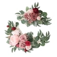 thumbnail image 1 of Farmhouse Fake Rose Flower Swag Centerpiece Garland con artificiales Opción 5J Yuyangstore Corona colgante de puerta delantera, 1 of 8