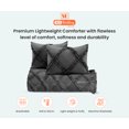 thumbnail image 3 of SGI Super King Diamond Ruffle Comforter Set Microfiber 3 Piece Dark Gray, 3 of 5
