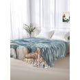 thumbnail image 6 of Blue Crab Coastal Flat Sheets Only Queen Size, Soft Breathable Bed Top Sheets for Mattress, Summer Beach Nautical Starfish Coral Luxury Bedding Flat Sheets for Home Hotel Bedroom Bed Protection, 6 of 9