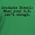 thumbnail image 3 of CafePress - Graduate School BS T Shirt - Women's V-Neck Dark T-Shirt, 3 of 4