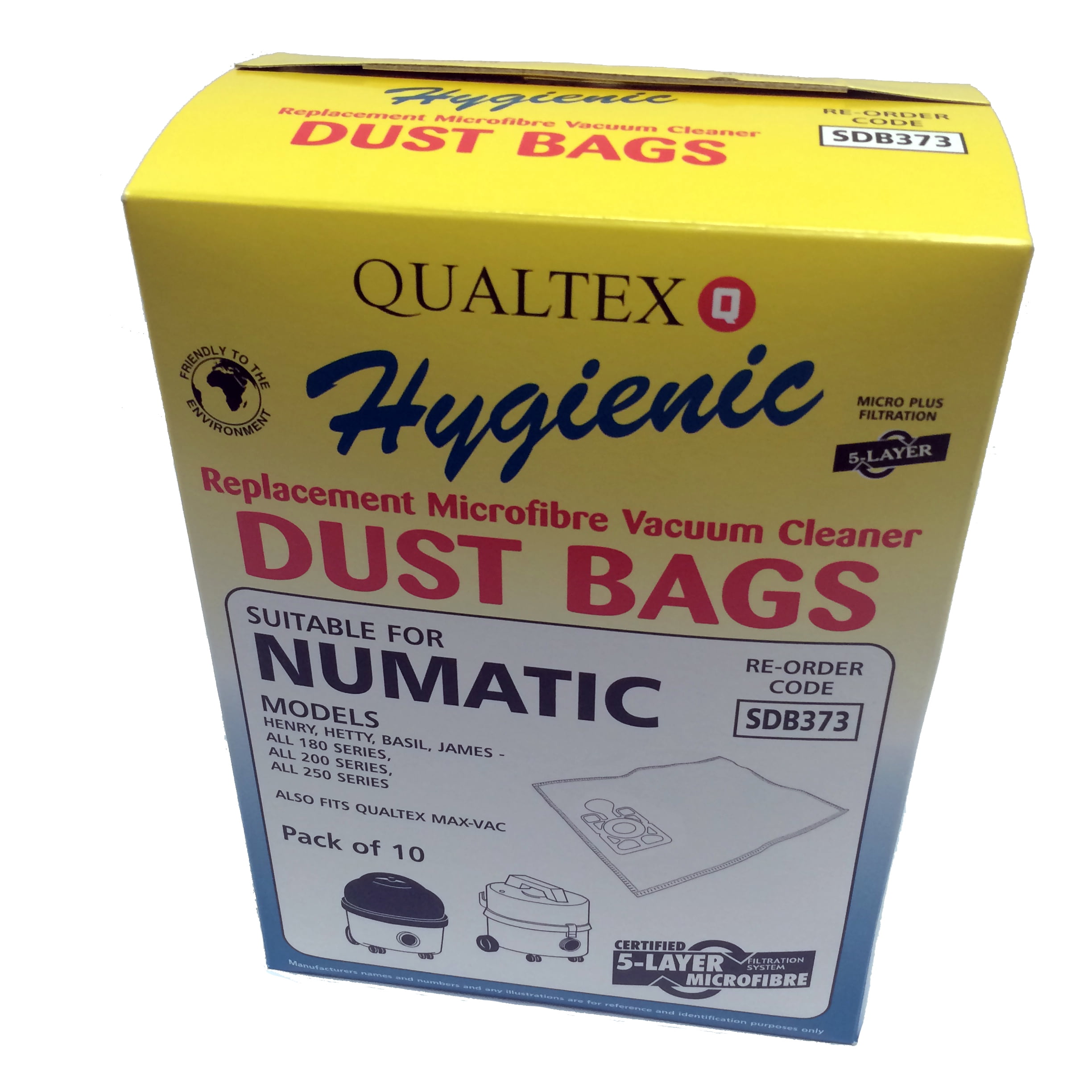 Numatic Henry Hetty James Hoover Vacuum Cleaner Paper Dust Bags Pack of 5 