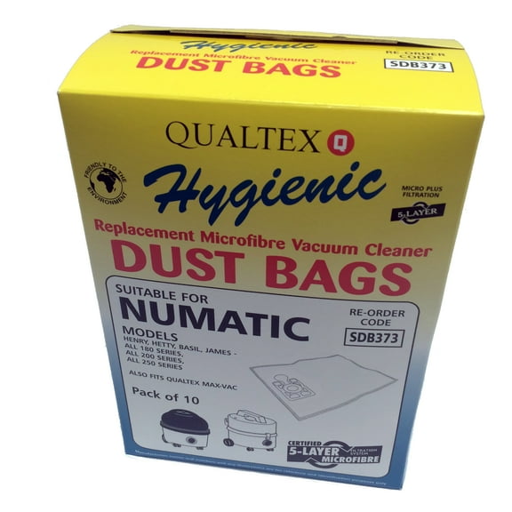 Microfiber Vacuum Dust Bags Sesigned to Fit Numatic Henry Hetty Basil James