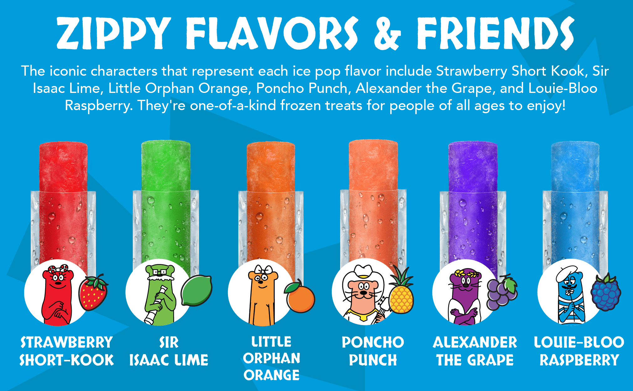 Otter Pops Original Assorted Fruit Ice Pops, Gluten Free Frozen Snack, 1.5 oz, 80 Count