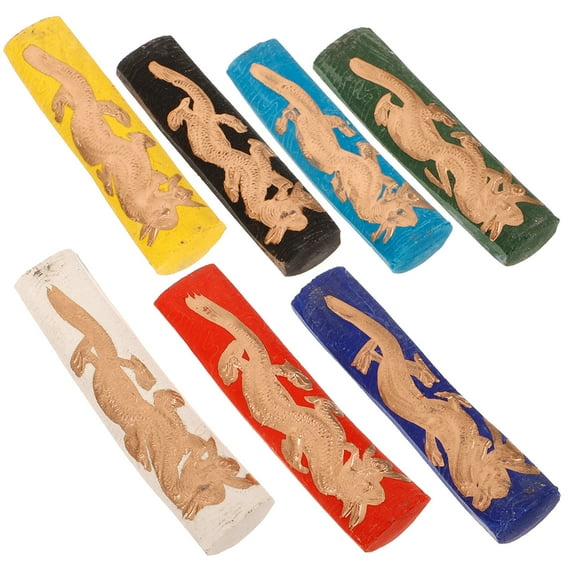 HOMEMAXS 7 Pcs Drawing Ink Stick Traditional Colored Strips
