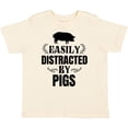 thumbnail image 3 of Inktastic Easily Distracted by Pigs Boys or Girls Toddler T-Shirt, 3 of 5