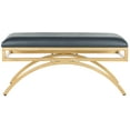 thumbnail image 3 of SAFAVIEH Moon Arc Modern Glam Solid Bench, Navy/Gold, 3 of 6