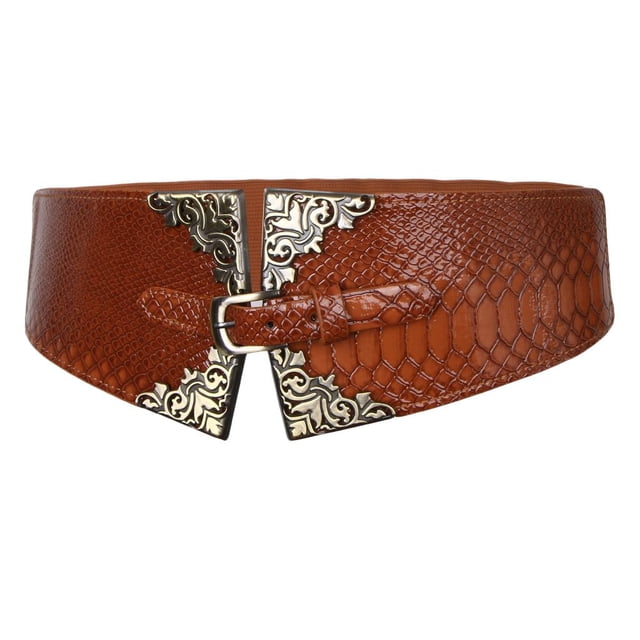Cinturón Elástico Baoblaze Banda de Cintura Ancha para Mujeres