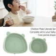 thumbnail image 4 of 4pcs Kids Dinnerware Set Toddler Utensils And Toddler Plates Panda Shape Plate, 4 of 8