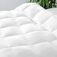 thumbnail image 6 of D.N.G. BEDDINGS Deluxe All Seasons Full/Queen Size 800 Thread Count, Solid White Down Alternative 5 Piece Box Design Comforter Set 100% Egyptian Cotton, 6 of 6