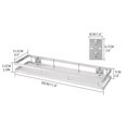 thumbnail image 2 of Estante de almacenamiento de acero inoxidable, organizador de condimentos para colgar, estante de baño de cocina, 30 cm Inevent HA7218-03B, 2 of 7