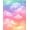 Rainbow Pastel Multicolor, Pattern 4, variant on ODIKA Tie Dye Rainbow Cloud With Pastel Gradient Ombre Swirl Design for Queen Size Bedroom, Under Bed, Master , Foldable Easy Care