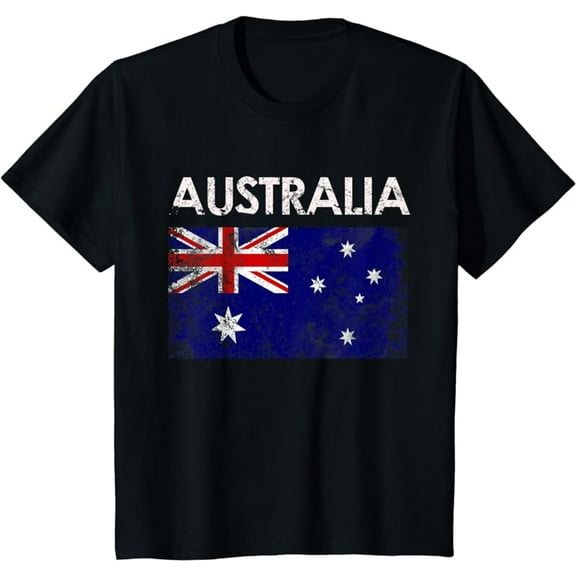 Vintage Australia Australian Flag Pride Gift T-Shirt