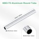 thumbnail image 3 of Tubo redondo de aluminio 6063 de 250 mm, 20 mm ID 23 mm OD, 1 paquete para manualidades DIY [0.79x0.91x9.8IN], 3 of 7