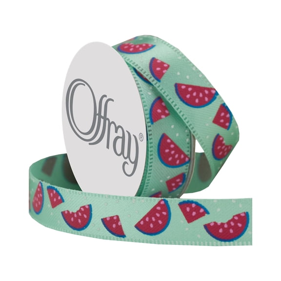 Offray 3/8" Watermelons Ribbon