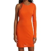 Halston Kayleigh Jersey One-Shoulder Minidress