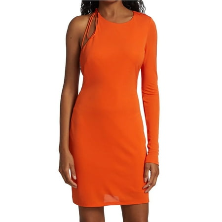 Halston Kayleigh Jersey One-Shoulder Minidress