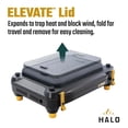 thumbnail image 3 of Halo Getaway 2-Zone Portable Griddle with Elevate Lid, 3 of 12