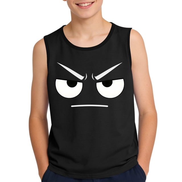 Camisola de Niños Pequeños 3-15 Años sin Mangas Tela Suave Moda Linda Impresión de Gradiente para la Boda Casual en Casa