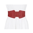 thumbnail image 4 of INSPIRE CHIC Women's Wide Elastic Waist Belt Chunky Buckle Stretchy Belts, 4 of 4