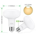 thumbnail image 2 of Ymam.Light LED Light Bulb, 12 Watt (100W Equivalent), BR30 Floodlight Lamp E26 Medium Base, Dimmable 2700K Soft White, 4-Pack, 2 of 8