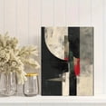 thumbnail image 2 of Abstract Geometric Shapes Textured Canvas Print Wall Art for Living Room Bedroom Office Kitchen, 2 of 8