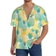 thumbnail image 1 of Fotbe Pineapples1 Camisa Estampada de Manga Corta para Hombre, Casual de Verano, Estilo Playero, Sin Arrugas-Small, 1 of 5