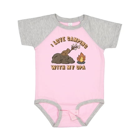 

Inktastic I Love Camping with My Opa Gift Baby Boy or Baby Girl Bodysuit