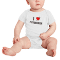 thumbnail image 2 of I Love Pittsburgh Funny Baby Clothing Bodysuits Boy Girl Unisex, 2 of 5