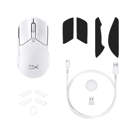 HyperX - Pulsefire Haste 2 Mini Lightweight Wireless Optical Gaming Mouse - Wireless - White