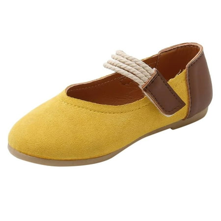 

Children Kid Baby Girls Flock Sewing Rope Students Princess Casual Lovely Shoes Child Footwear