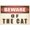 Color 200, variant on Funny Sarcastic Metal Tin Sign Wall Decor Man Cave Bar Yard Wall Warning Beware of Cat