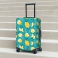 thumbnail image 6 of Hirioo Lemon Blue for Elasticity Suitcase Cover (No luggage Included) Durable Luggage Protector Fits 18-32 Inch Luggage-X-Large, 6 of 7