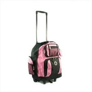 Transworld 738131-PNK Roll-Away Deluxe Rolling Backpack, Pink