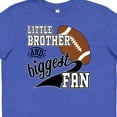 thumbnail image 4 of Inktastic Little Brother and Biggest Fan- Football Player Youth T-Shirt, 4 of 5