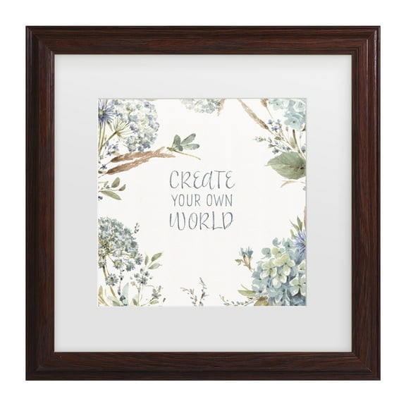 Lisa Audit 'Bohemian Blue 13' Matted Framed Art