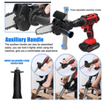 thumbnail image 5 of 2X Electric Drill Converter Into Electric Saw with 4 Inch Chain Mini Handheld Chain Saw Conversion Bracket Black, 5 of 5