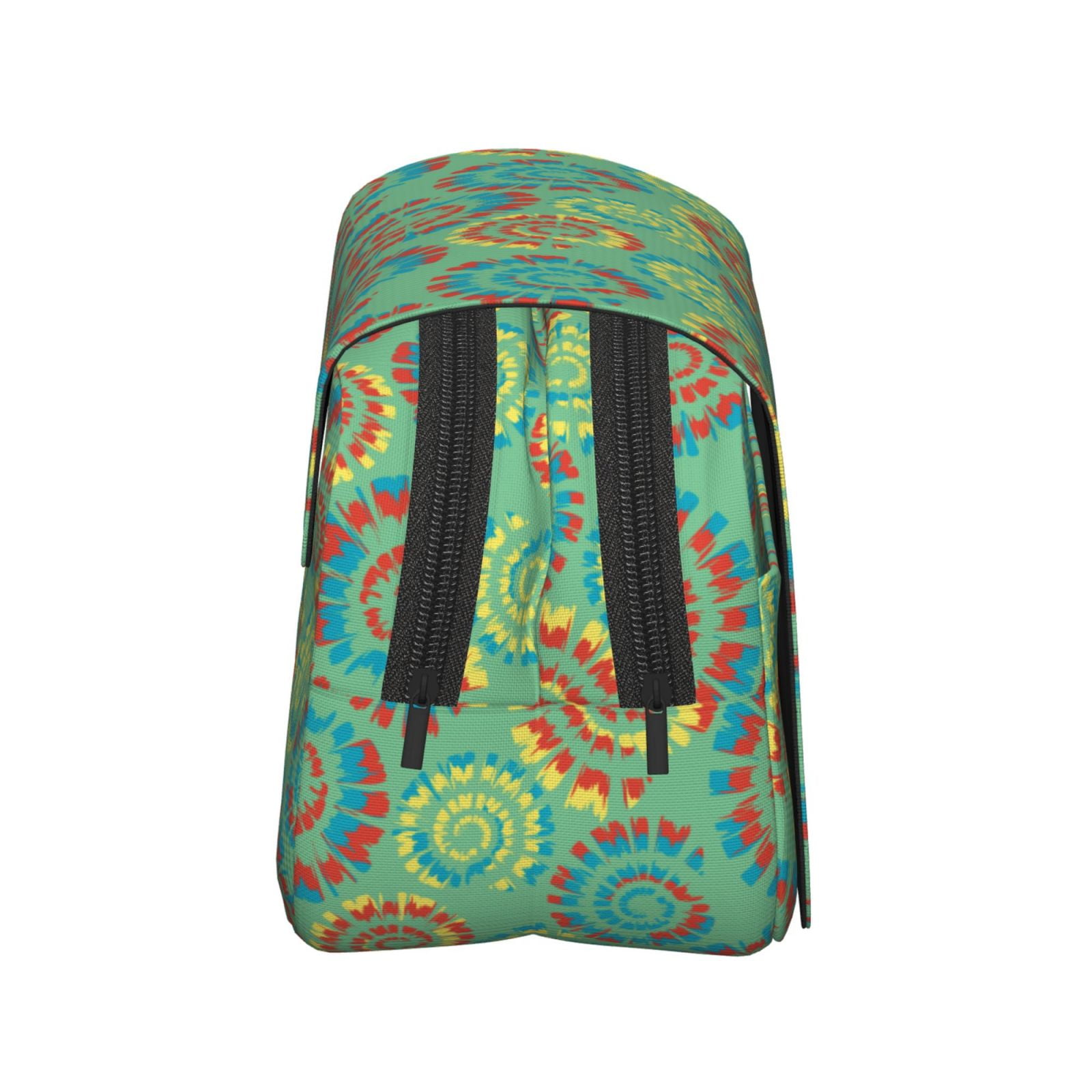 Rateoe Colourful Tie Dye Pattern Double Clamshell Pen Case, Storage Organizer with Two Zipper Compartments– Holds Up to 50 Pencils & Pens