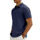 thumbnail image 4 of Ceisia Men's Slim Fit Short Sleeve Solid Color Cotton-Linen Blend Turndown Collar Shirt with Pocket Navy XXXL Gifts, 4 of 9