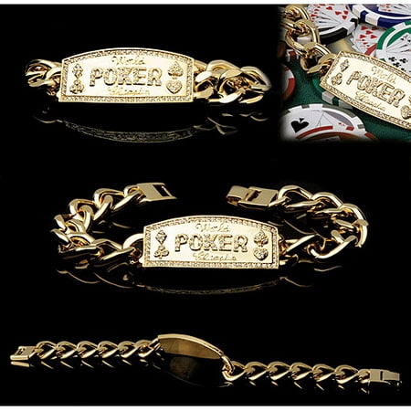 Trademark Poker Gold Link World Poker Champion Bracelet