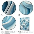 thumbnail image 3 of Designart "Focused Blue Op Art A Visual Journey I" Abstract Canvas Print, 3 of 5