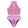 thumbnail image 3 of MSEMIS Girls Sequins Ballet Leotard Patchwork Style Gymnastics Jumpsuit 6-14, 3 of 7