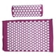 thumbnail image 5 of Juego de almohadas de acupresión para masaje de acupuntura, almohadilla de yoga para aliviar el dolor con bolsa de transporte, color morado, 5 of 14